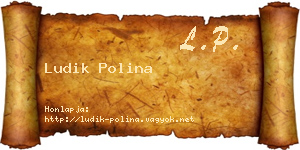Ludik Polina névjegykártya